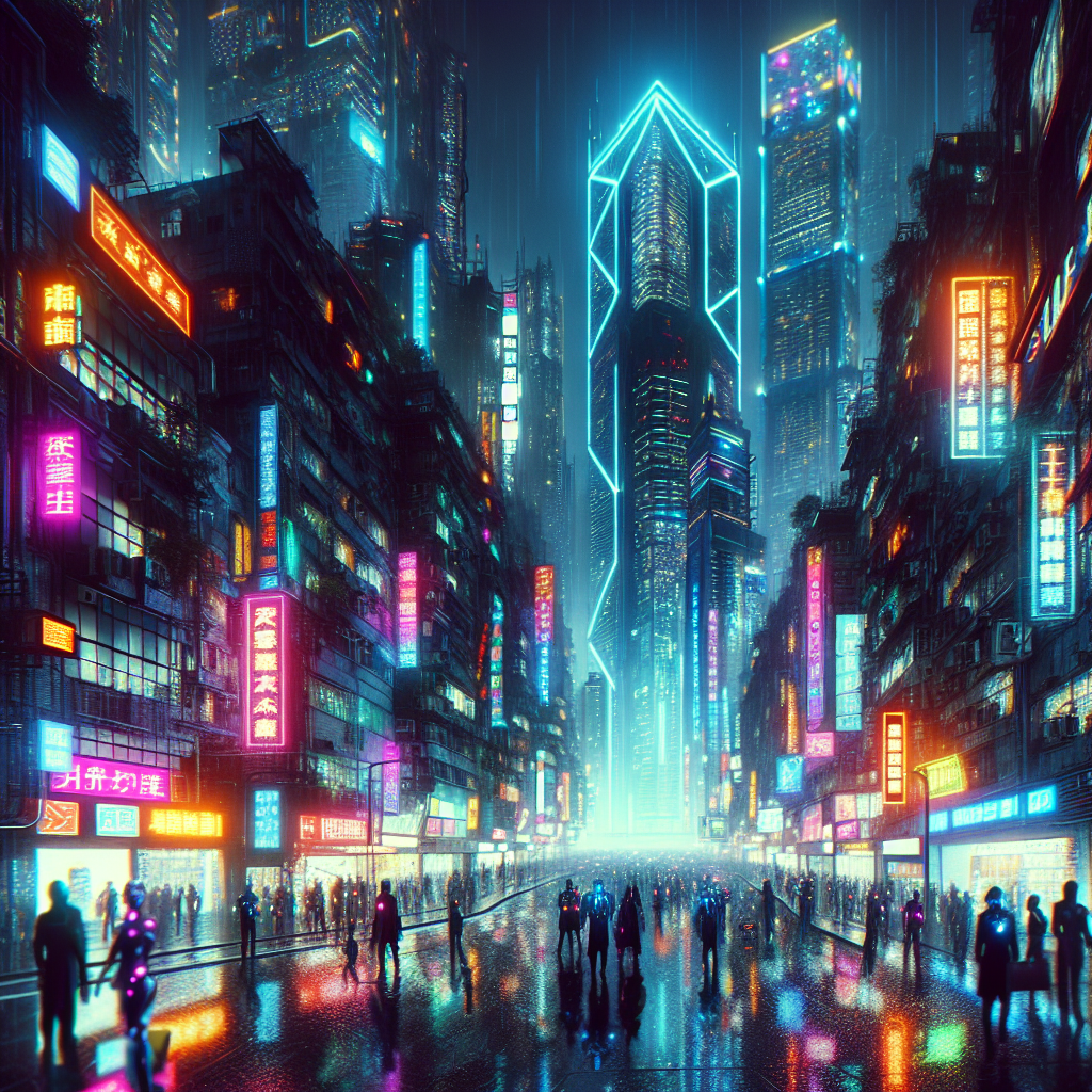 Cyberpunk City Visualization